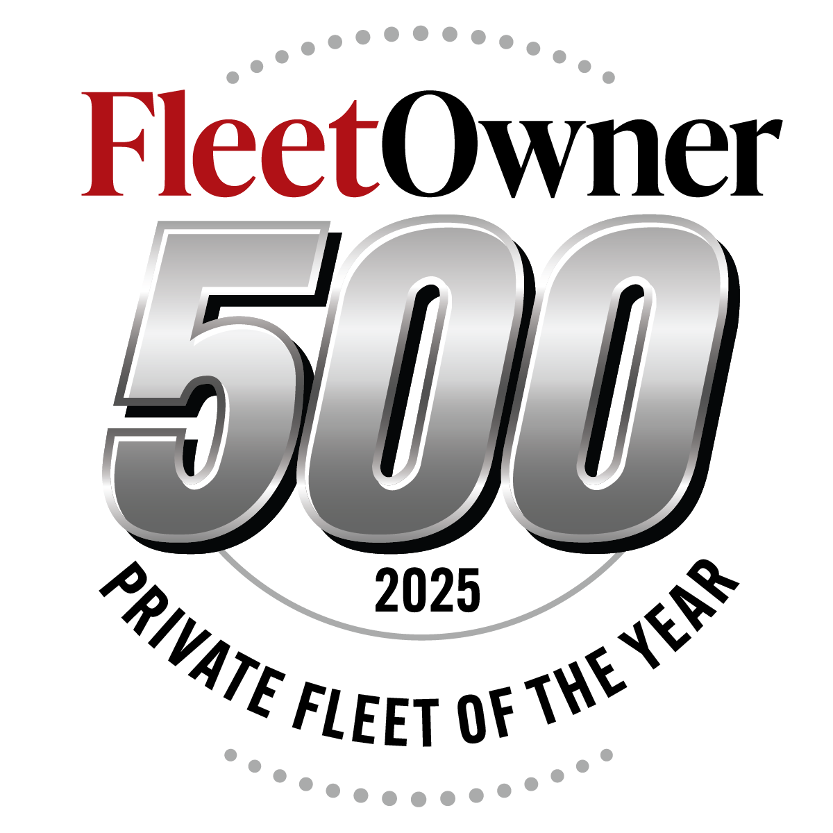 Fleet Owner 500 Private Fleet of the Year 2025 Logo